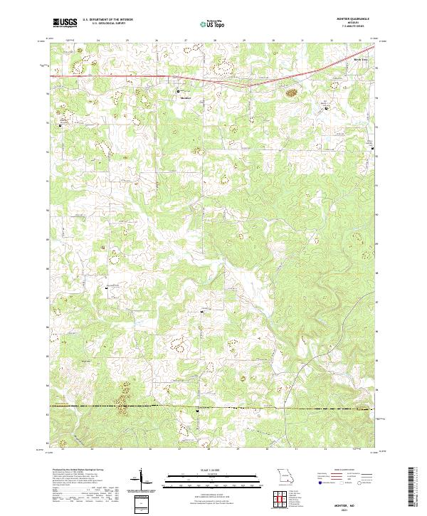 USGS Topographic Map – Montier