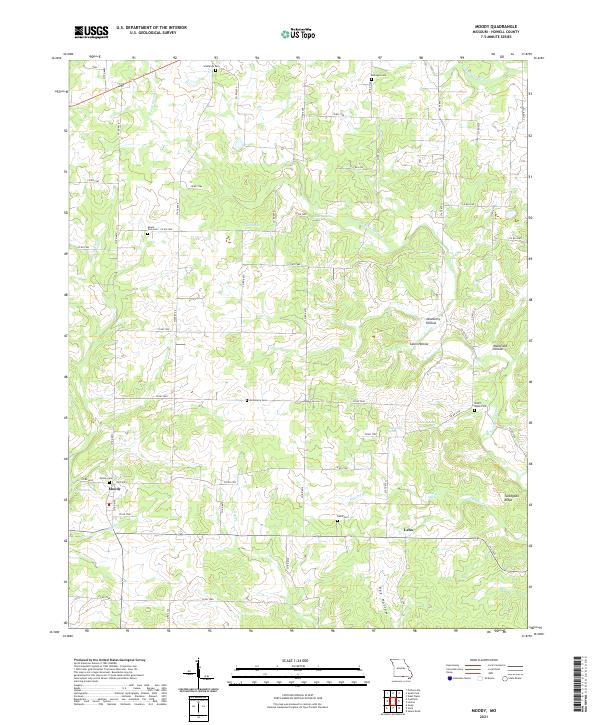 USGS Topographic Map – Moody