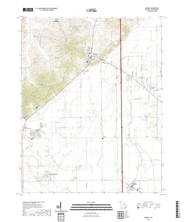 USGS Topographic Map – Morley