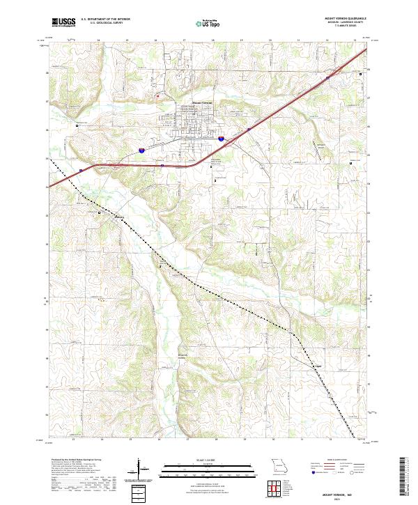 USGS Topographic Map – Mount Vernon