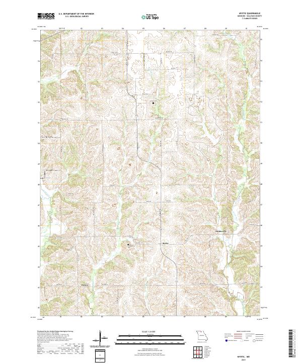 USGS Topographic Map – Mystic