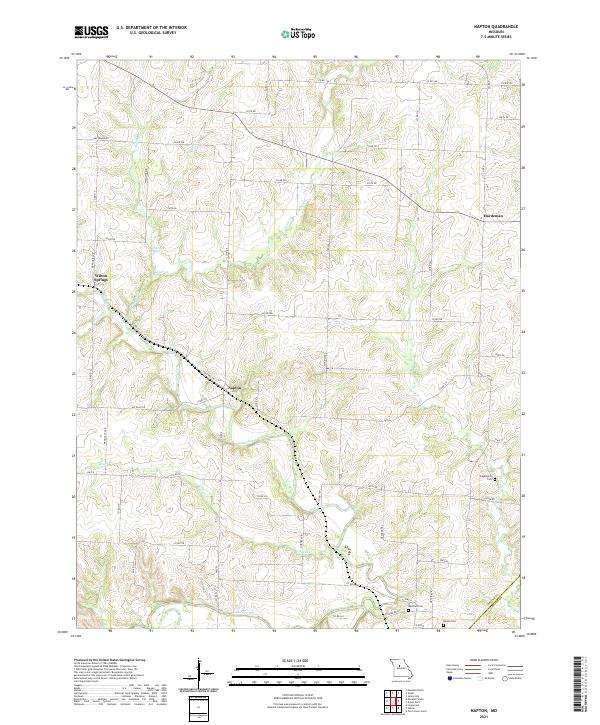 USGS Topographic Map – Napton