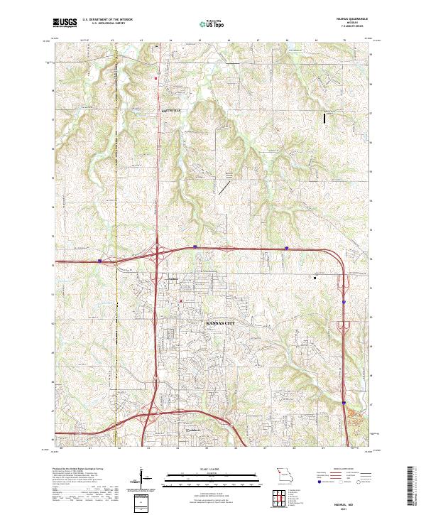 USGS Topographic Map – Nashua