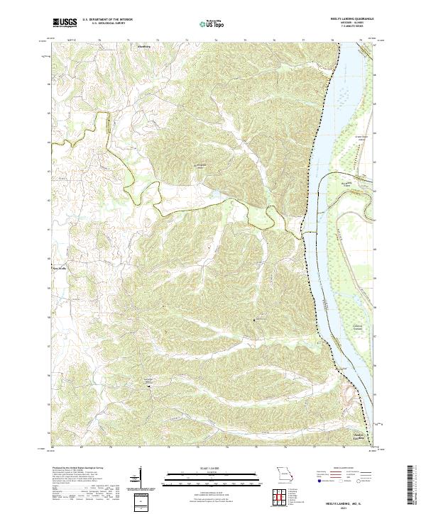 USGS Topographic Map – Neelys Landing