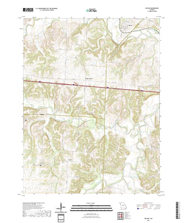 USGS Topographic Map – Nelson