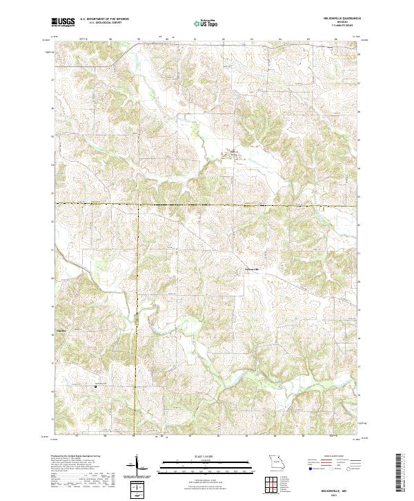 USGS Topographic Map – Nelsonville