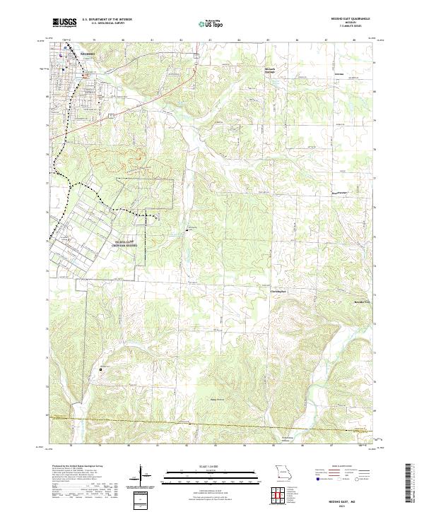 USGS Topographic Map – Neosho East