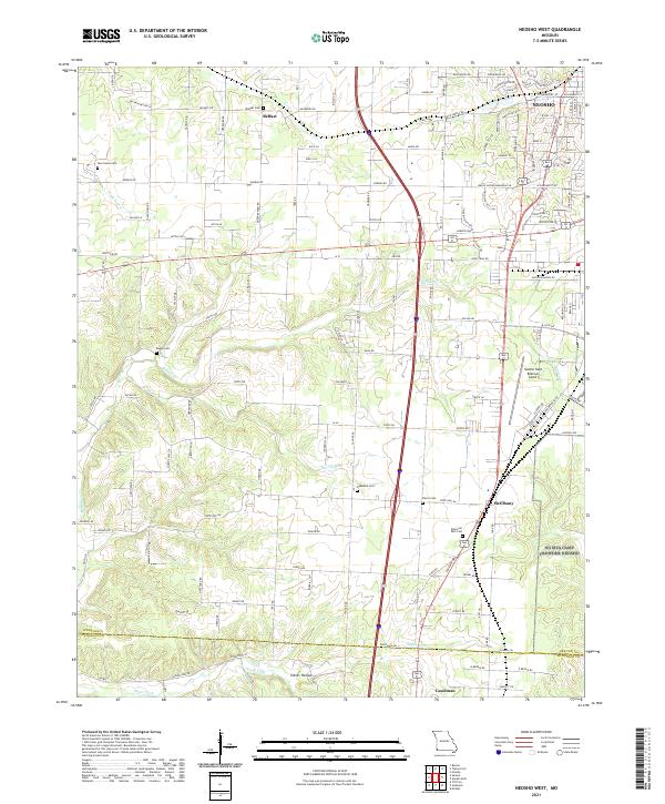USGS Topographic Map – Neosho West