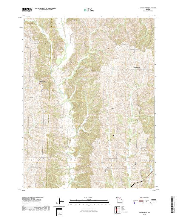 USGS Topographic Map – New Boston