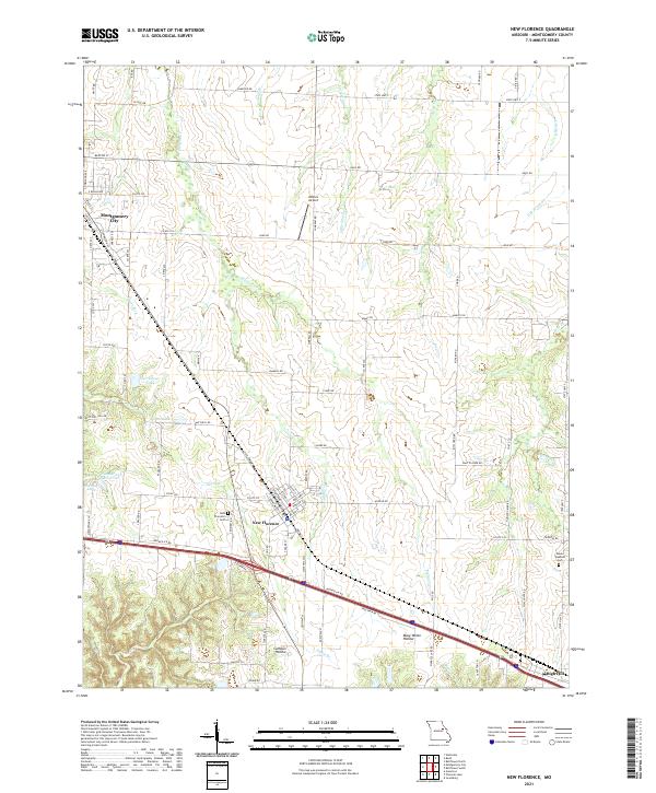 USGS Topographic Map – New Florence