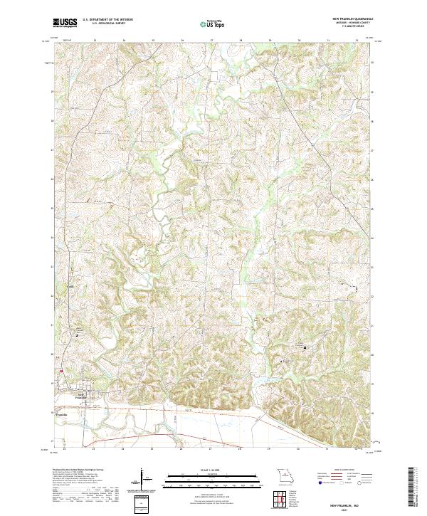 USGS Topographic Map – New Franklin