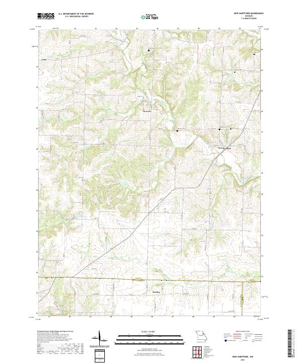 USGS Topographic Map – New Hartford