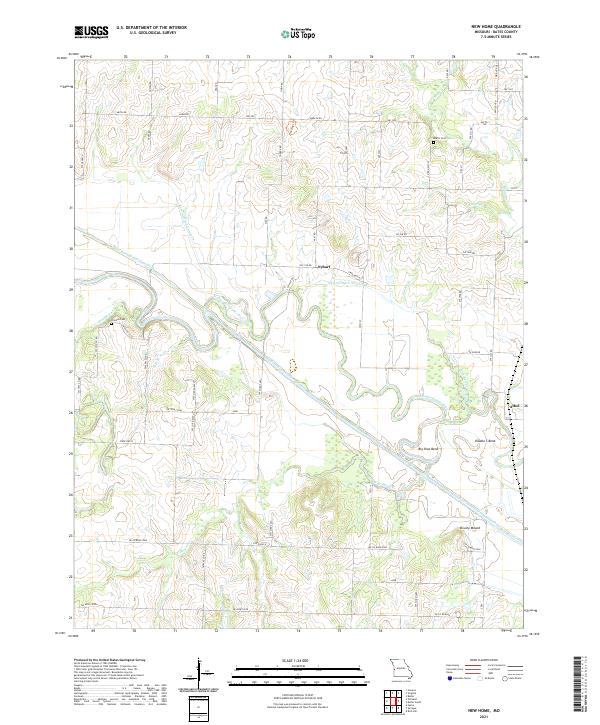 USGS Topographic Map – New Home