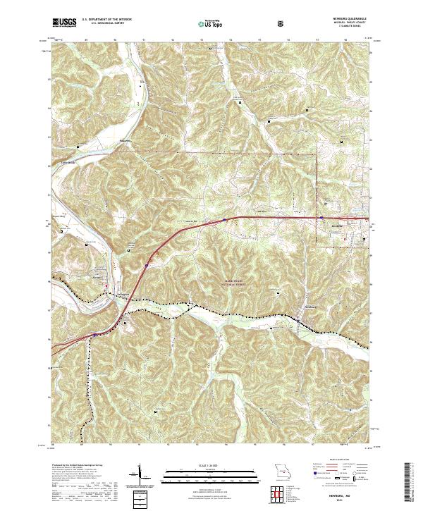USGS Topographic Map – Newburg