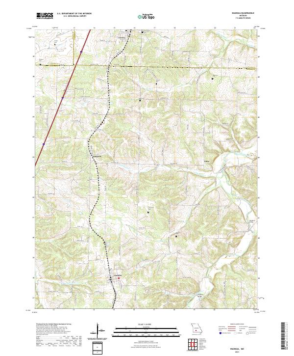 USGS Topographic Map – Niangua