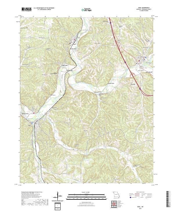 USGS Topographic Map – Noel
