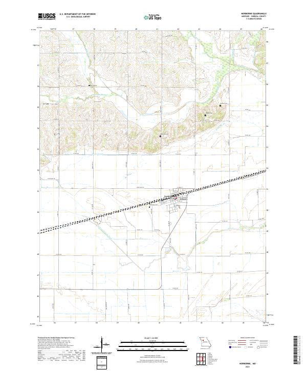 USGS Topographic Map – Norborne