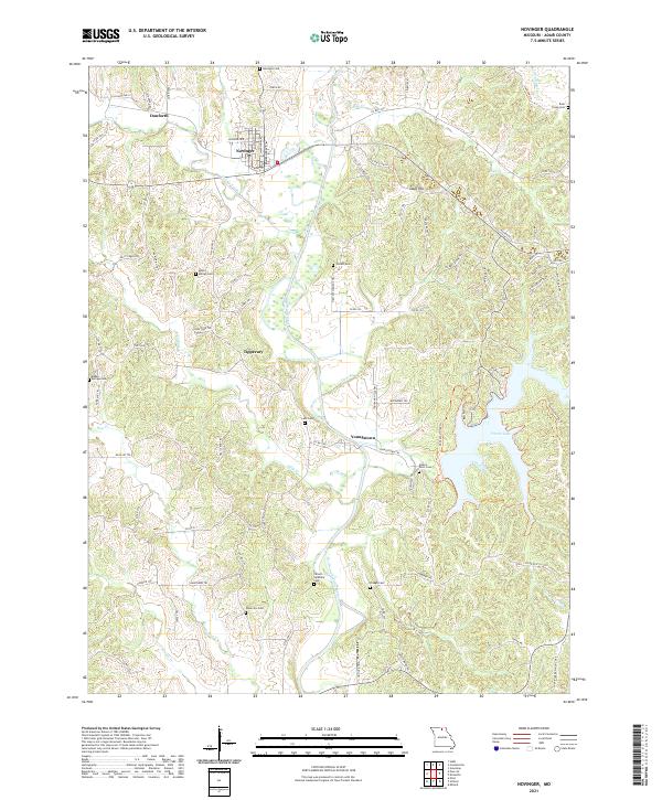 USGS Topographic Map – Novinger