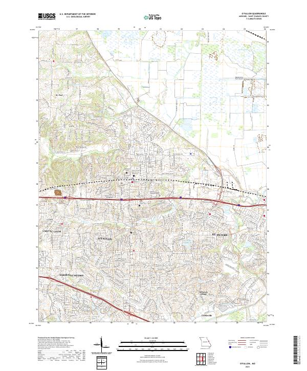 2021 Map of O'Fallon, 2021 Print