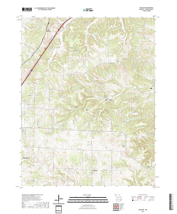 USGS Topographic Map – Oakland