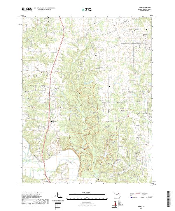USGS Topographic Map – Okete