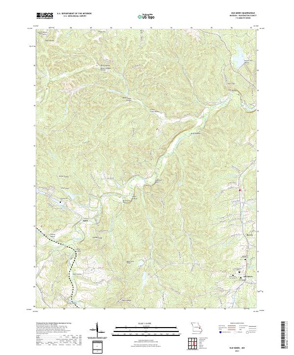 USGS Topographic Map – Old Mines