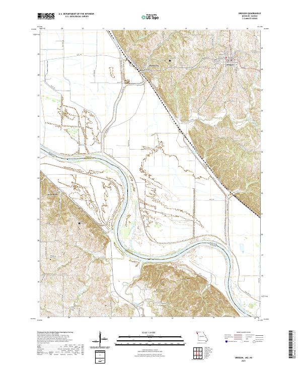 USGS Topographic Map – Oregon