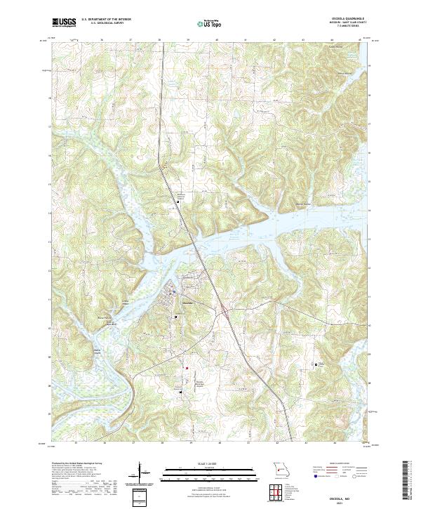 USGS Topographic Map – Osceola