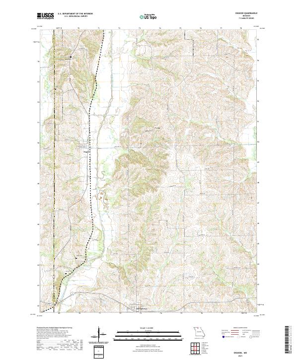 USGS Topographic Map – Osgood