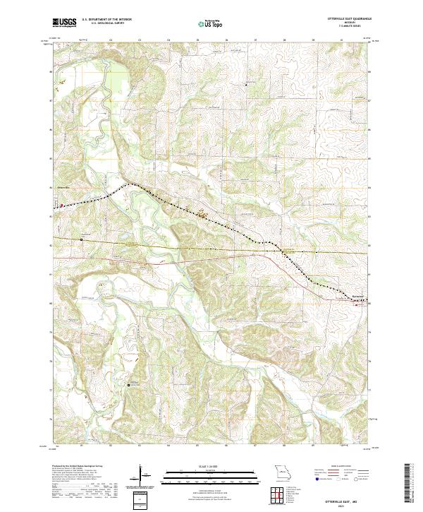USGS Topographic Map – Otterville East