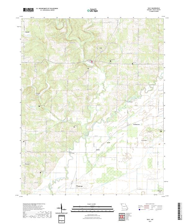 USGS Topographic Map – Oxly