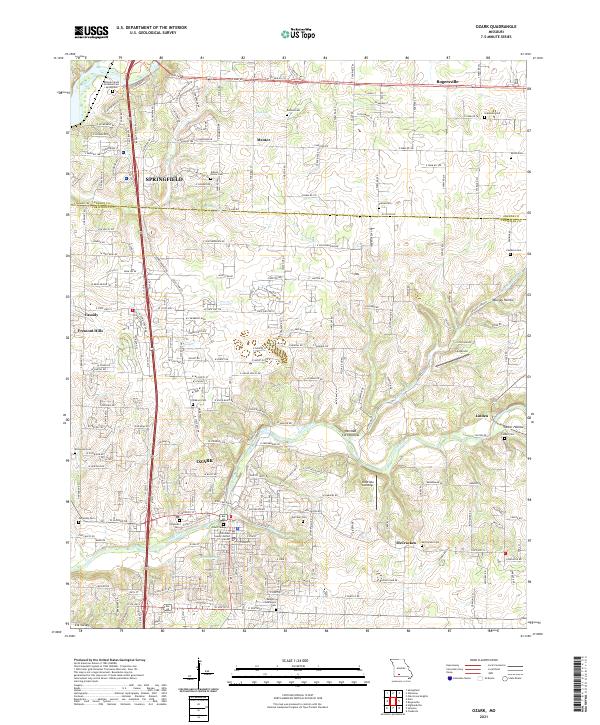 USGS Topographic Map – Ozark