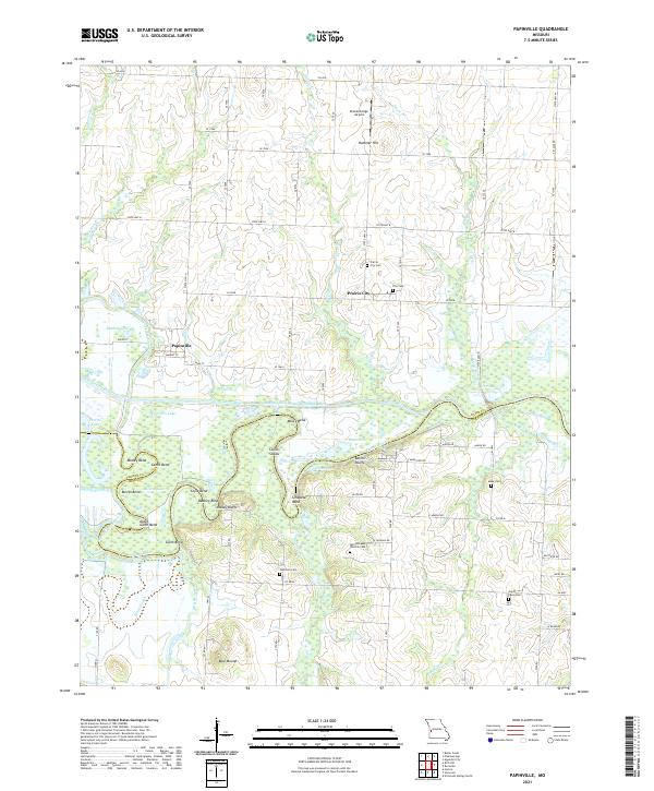 USGS Topographic Map – Papinville