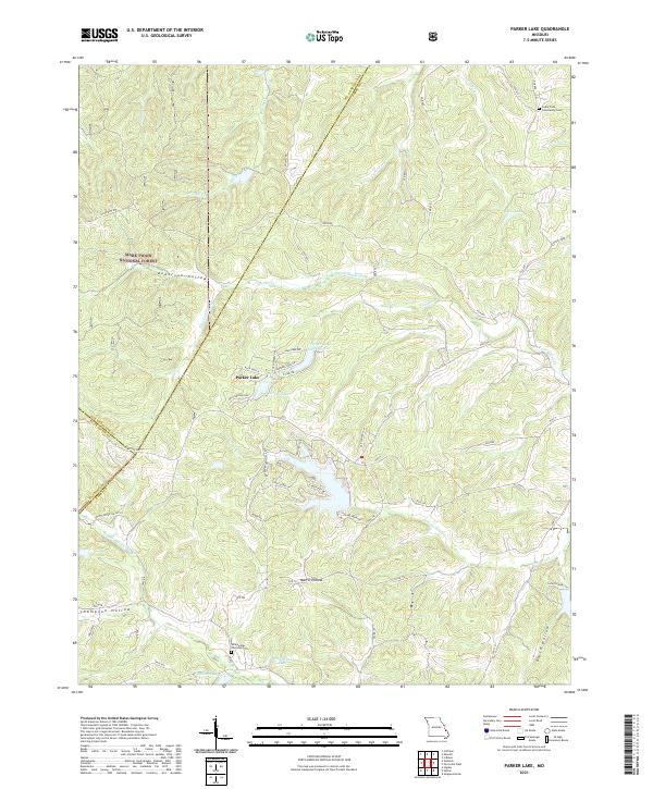 USGS Topographic Map – Parker Lake