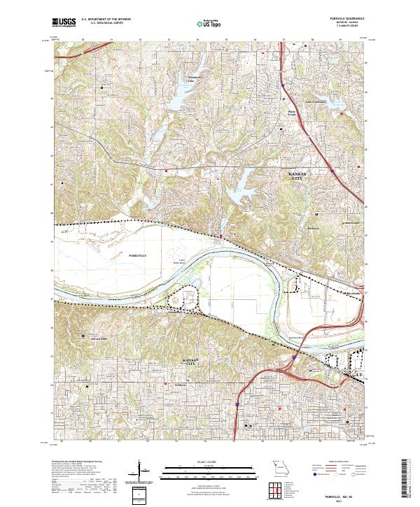 USGS Topographic Map – Parkville