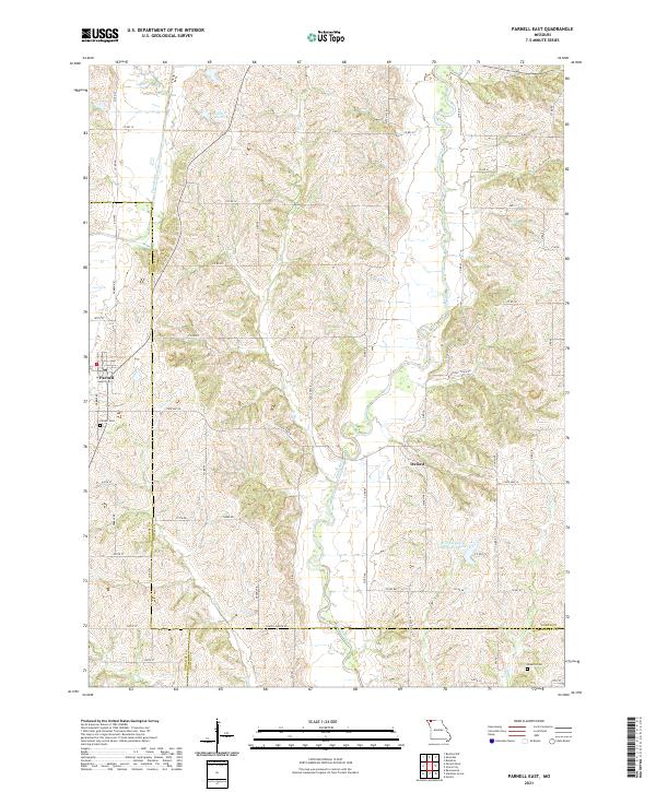 USGS Topographic Map – Parnell East