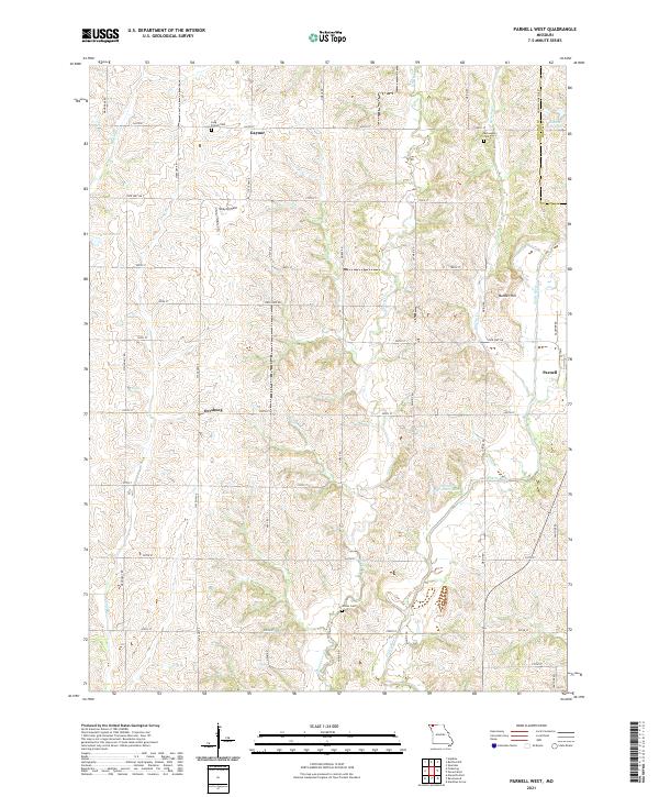USGS Topographic Map – Parnell West