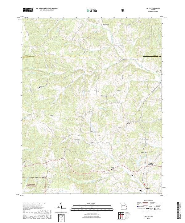 USGS Topographic Map – Patton
