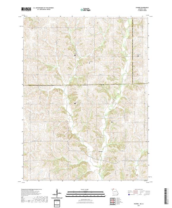 USGS Topographic Map – Pawnee