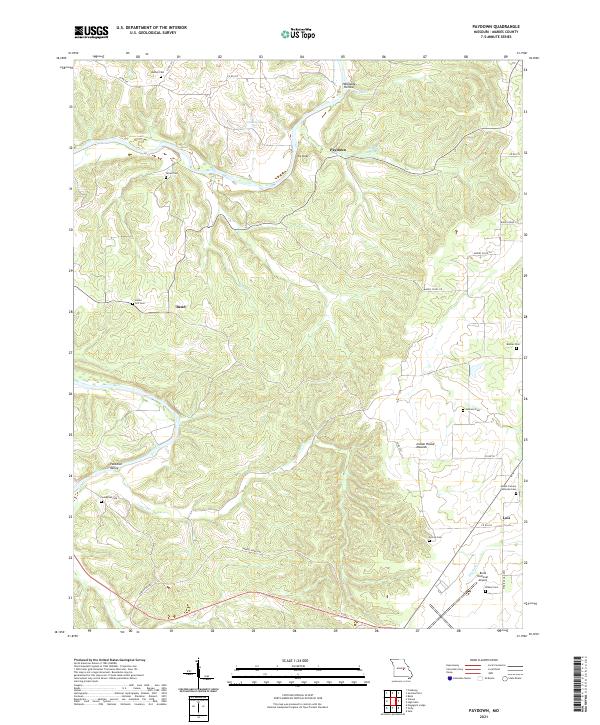USGS Topographic Map – Paydown
