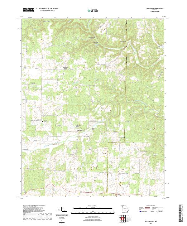 USGS Topographic Map – Peace Valley