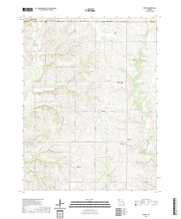 USGS Topographic Map – Perrin