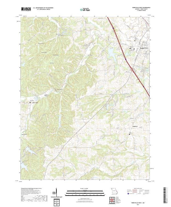 USGS Topographic Map – Perryville West
