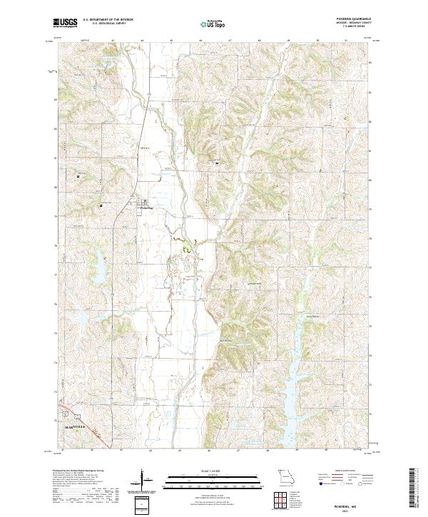 USGS Topographic Map – Pickering