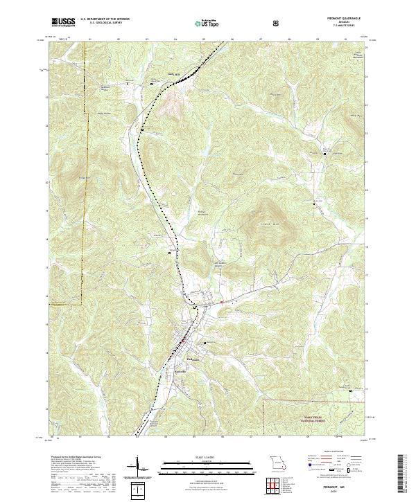 USGS Topographic Map – Piedmont