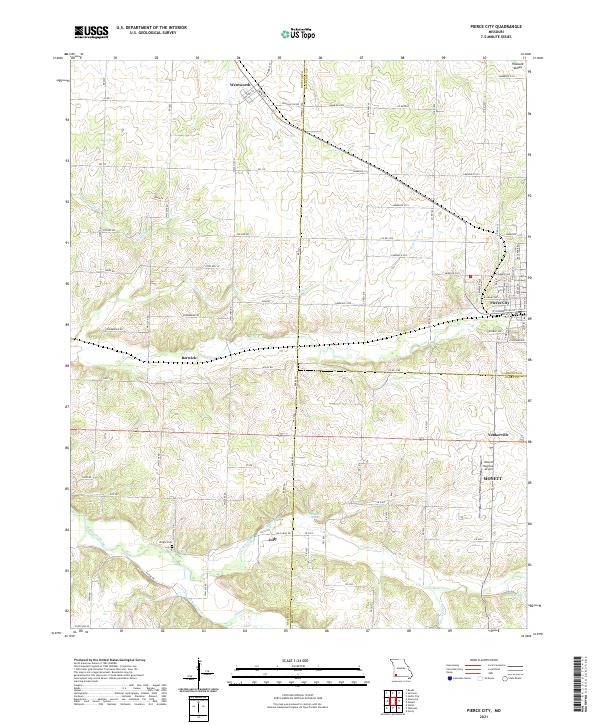 USGS Topographic Map – Pierce City