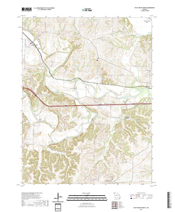 USGS Topographic Map – Pilot Grove North