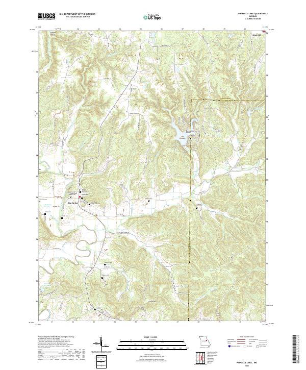 USGS Topographic Map – Pinnacle Lake