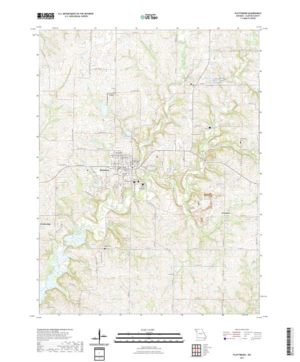 USGS Topographic Map – Plattsburg