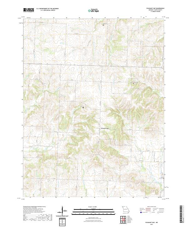 USGS Topographic Map – Pleasant Gap